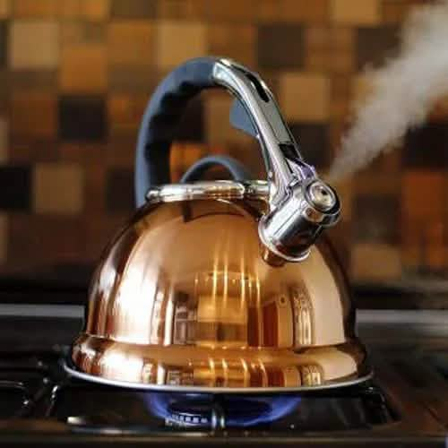 tooltime kettle 3.5 Litre Copper Stainless Steel Whistling Kettle Gas Electric & Induction Hobs