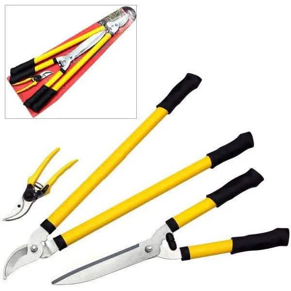 tooltime loppers Garden Tools Set - Bypass Tree Branch Lopper - Hedge Shears - Pruning Secateurs (3PC)