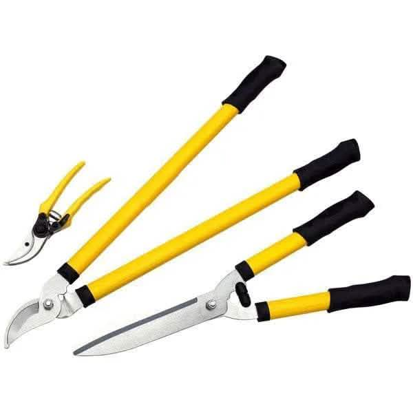 tooltime loppers Garden Tools Set - Bypass Tree Branch Lopper - Hedge Shears - Pruning Secateurs (3PC)