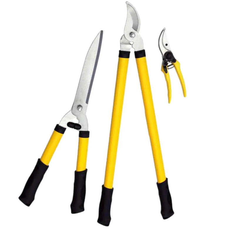 tooltime loppers Garden Tools Set - Bypass Tree Branch Lopper - Hedge Shears - Pruning Secateurs (3PC)