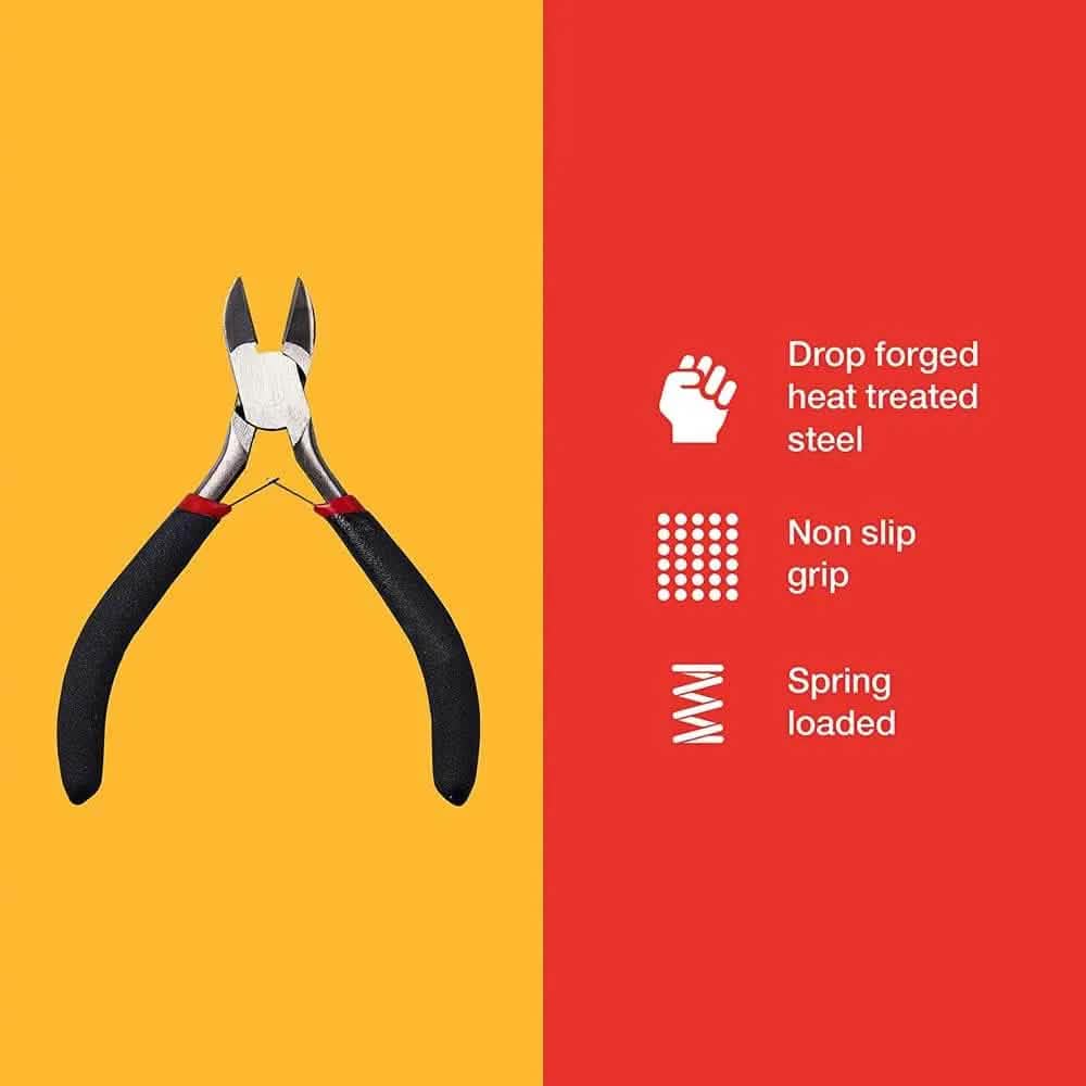tooltime Mini Side Cutting Pliers - Hobby Craft Tool Wire Plastic Jewellery Diy