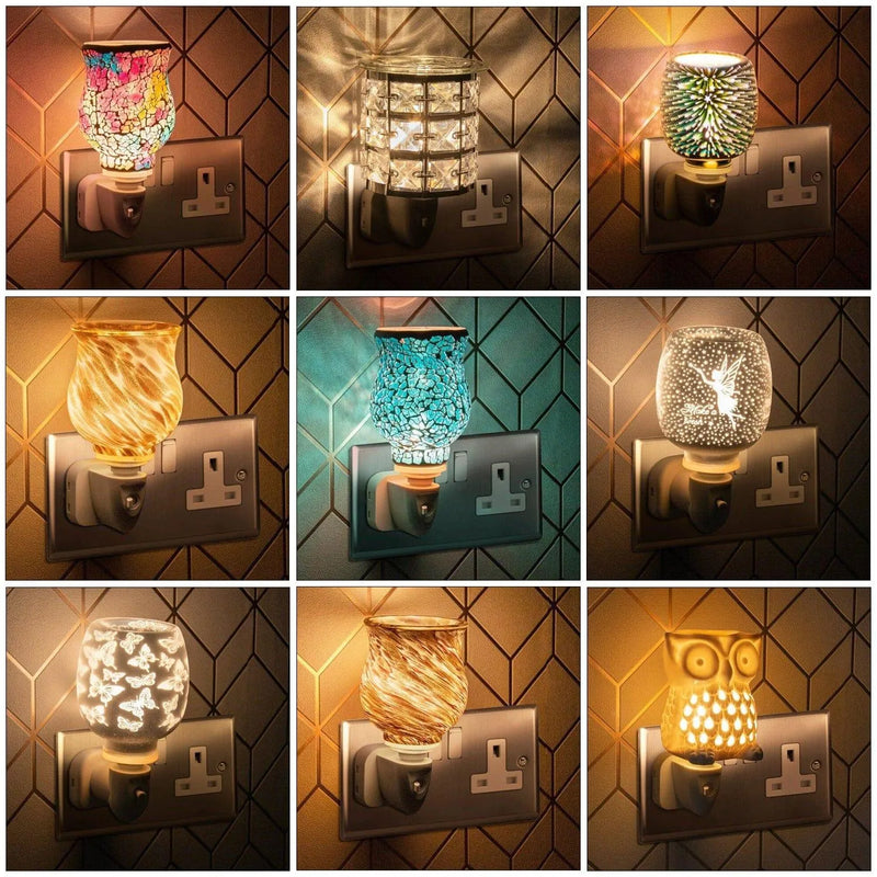 tooltime Oil Burner Wax Melt Oil Burner Warmer Plug In Ceramic Lamp Night Light Electric Aroma