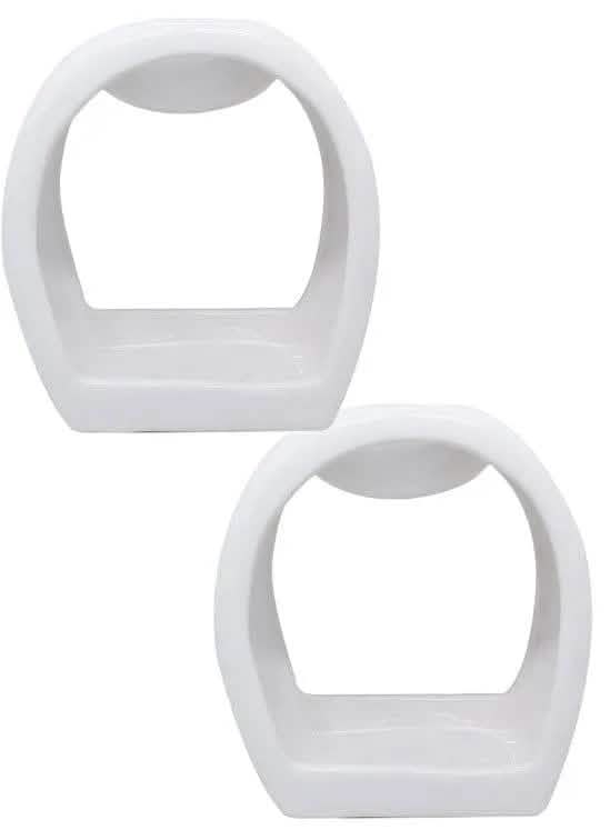 tooltime oil warmer Wax Oil Warmer White Round Orb - 2 Pack