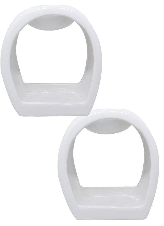tooltime oil warmer Wax Oil Warmer White Round Orb - 2 Pack