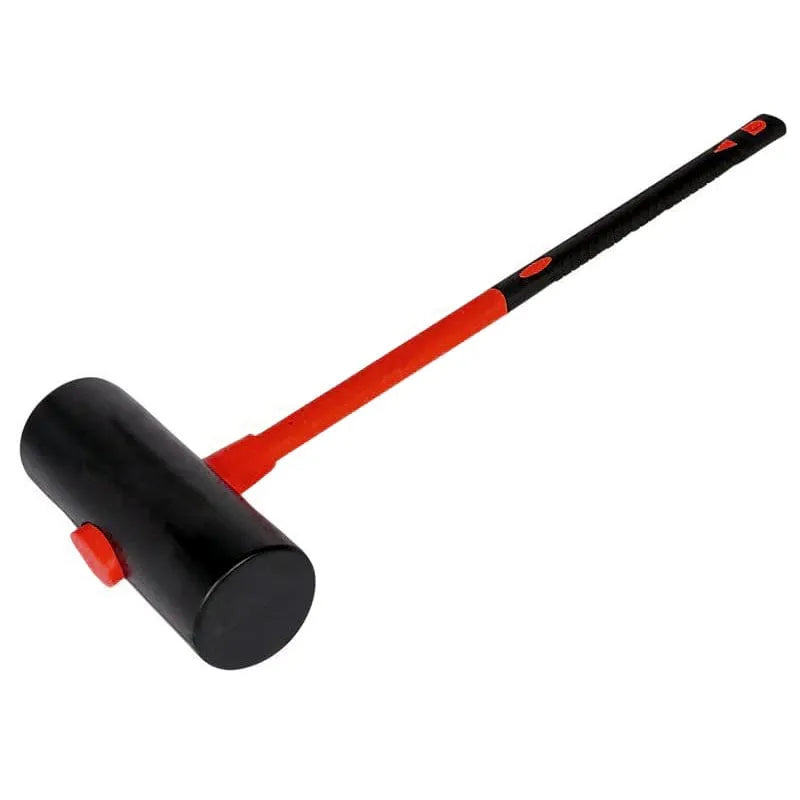 tooltime paving maul Heavy Duty 6Kg Rubber Paving Maul Fibreglass Slab Hammer Kerb Laying Mallet