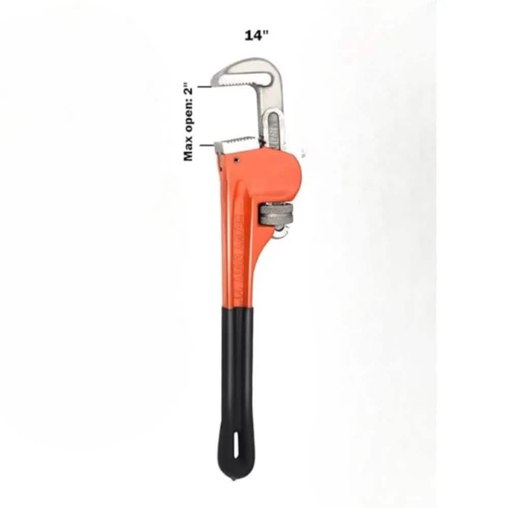 tooltime pipe wrench 14" 355mm Heavy Duty Plumbing Stilsons Monkey Wrench Shifting Pipe Spanner