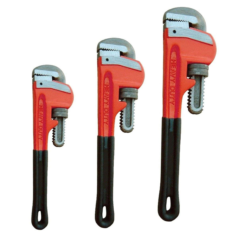 tooltime pipe wrench 3Pc Heavy Duty Stilsons Monkey Pipe Wrench Set Adjustable Shifting Spanners