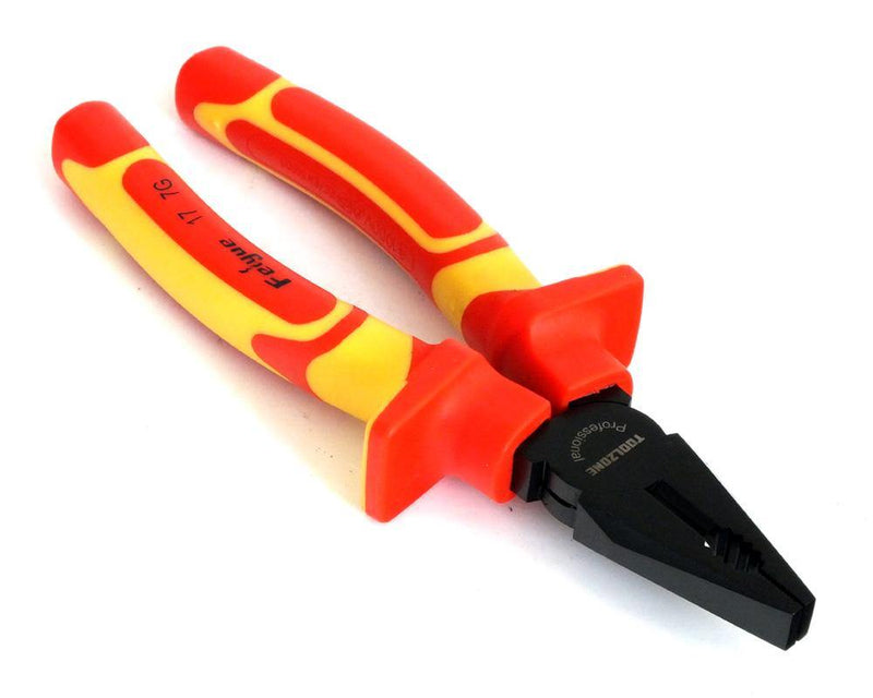 tooltime Pliers 3Pc Pro Quality Electricians Vde Pliers Set Fully Insulated Grip Wire Cutters