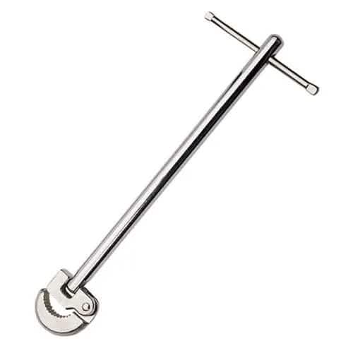 tooltime Plumbers Fixed Basin Wrench / 11" Adjustable Tap Nut Spanner Bath Sink