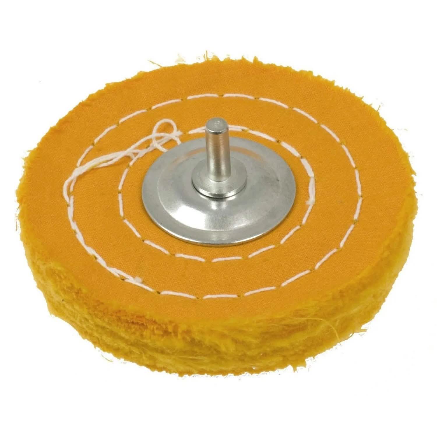 tooltime Polisher Buffing Wheel Kit Metal Cleaning Polishing + Compound Blocks Fits Drill (7Pc)
