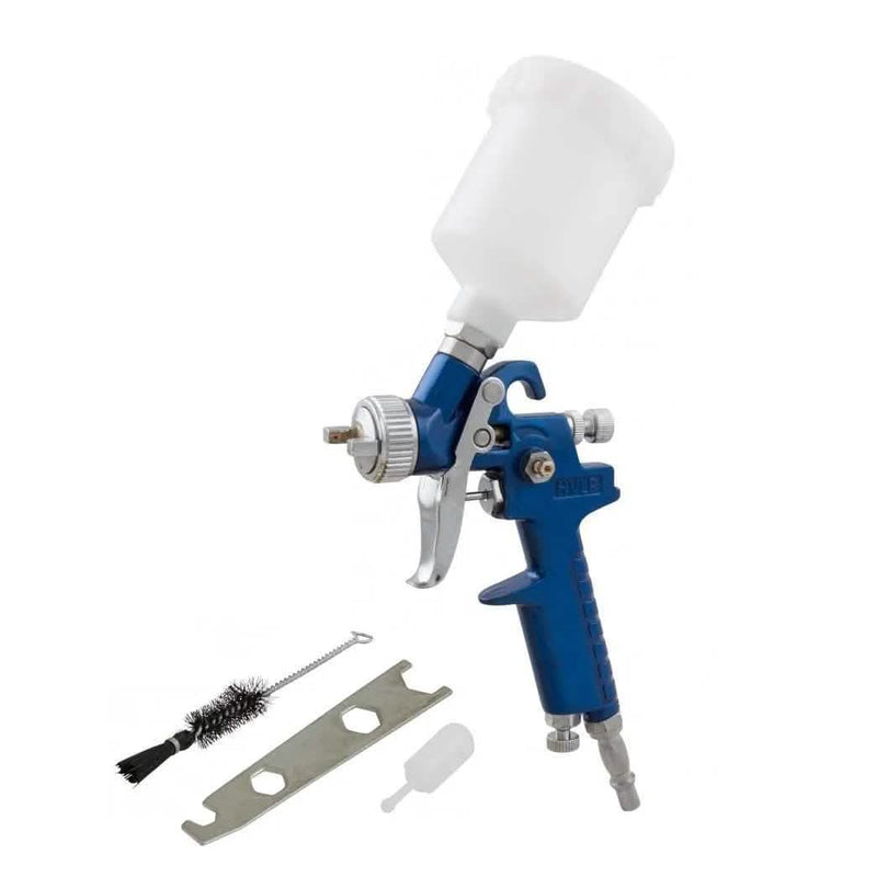 tooltime Pro 125ML Mini Hvlp Air Paint Spray Gun 1/4 Bsp - 0.8Mm Nozzle Lifetime Warranty