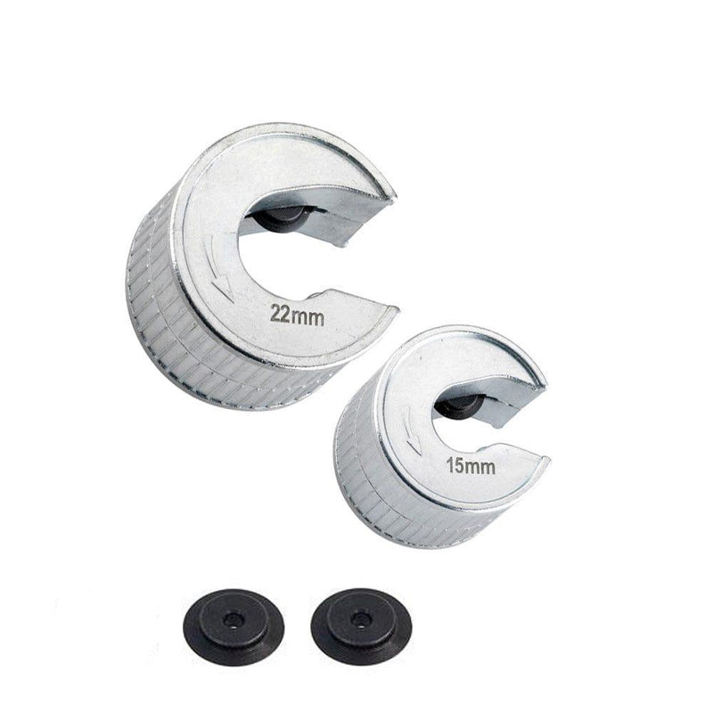 tooltime Pro Pipe Cutters + Spare Wheels Slicers Metal Pipeslice Copper - 15mm 22mm 28mm