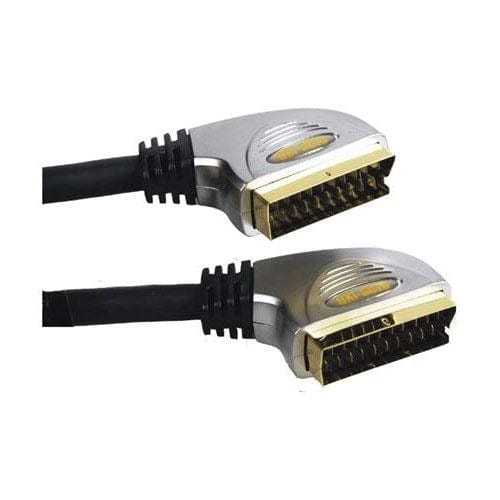 tooltime SCART LEAD 1.5m Scart to Scart Cable 100% Shielded 24K Gold Plated Connector Pins Video