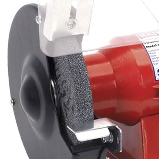 tooltime SEALEY 150MM 6" 150W BENCH GRINDER WITH TWIN GRINDING STONES + 6" WIRE WHEEL