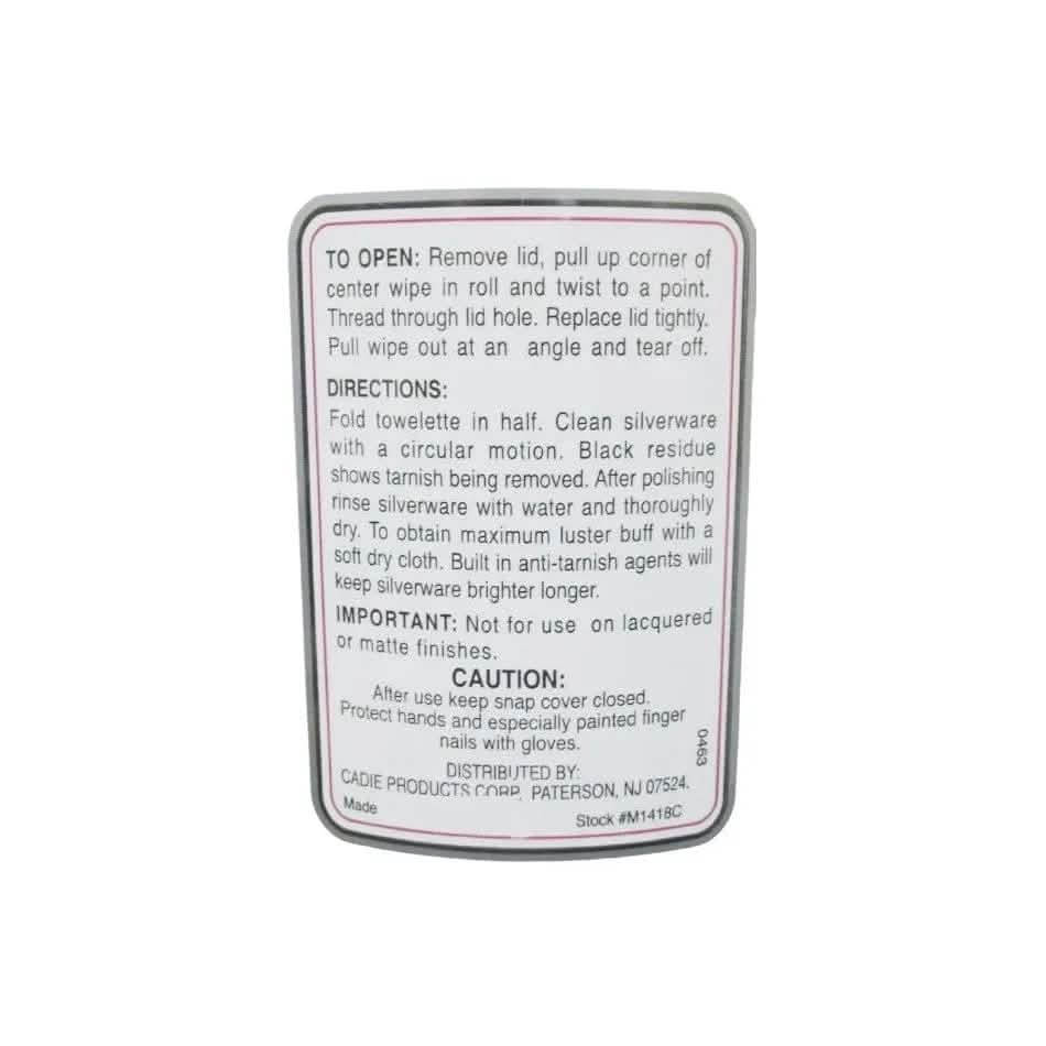 tooltime Silver Cleaning Wipes Silver Cleaning Polishing Wet Wipes Silver Trinkets - 30 Pack