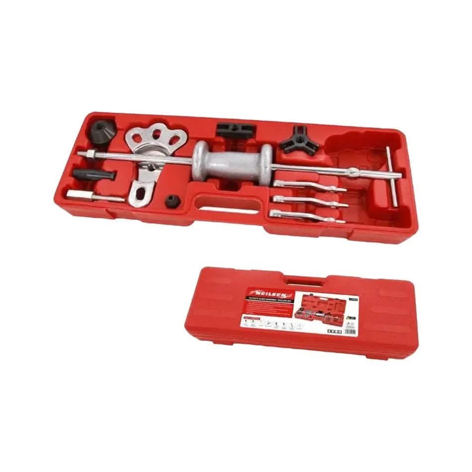 tooltime Slide Hammer Puller Set 16PC Heavy Duty Slide Hammer Puller Set Car Auto Body Shop Dent Repair Tool