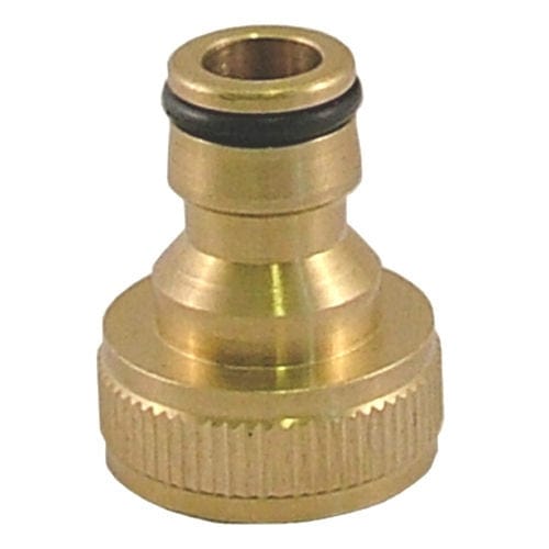 tooltime Solid Brass 3/4" Garden Hose Pipe Connector  Adaptor