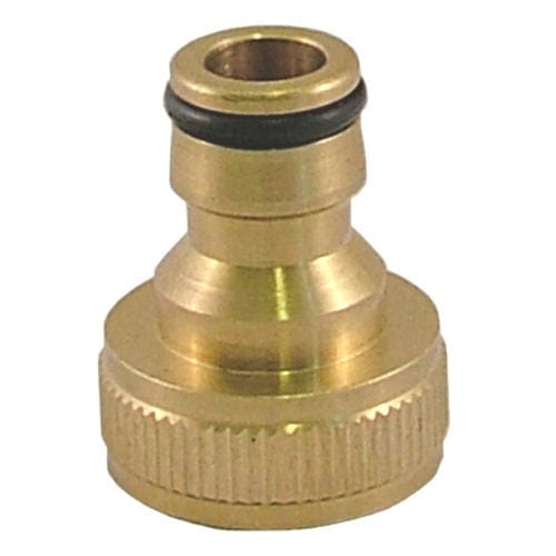tooltime Solid Brass 3/4" Garden Hose Pipe Connector  Adaptor
