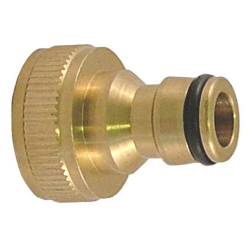 tooltime Solid Brass 3/4" Garden Hose Pipe Connector  Adaptor