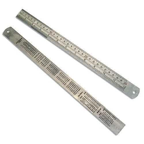 Electrician Ruler Conversion Table Stainless Steel Ruler 12