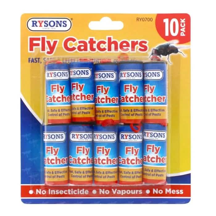 tooltime Sticky Fly Catchers 20pc Fly Catcher Paper Insect Killer Sticky Glue Tape Roll Bug Trap Poison Free