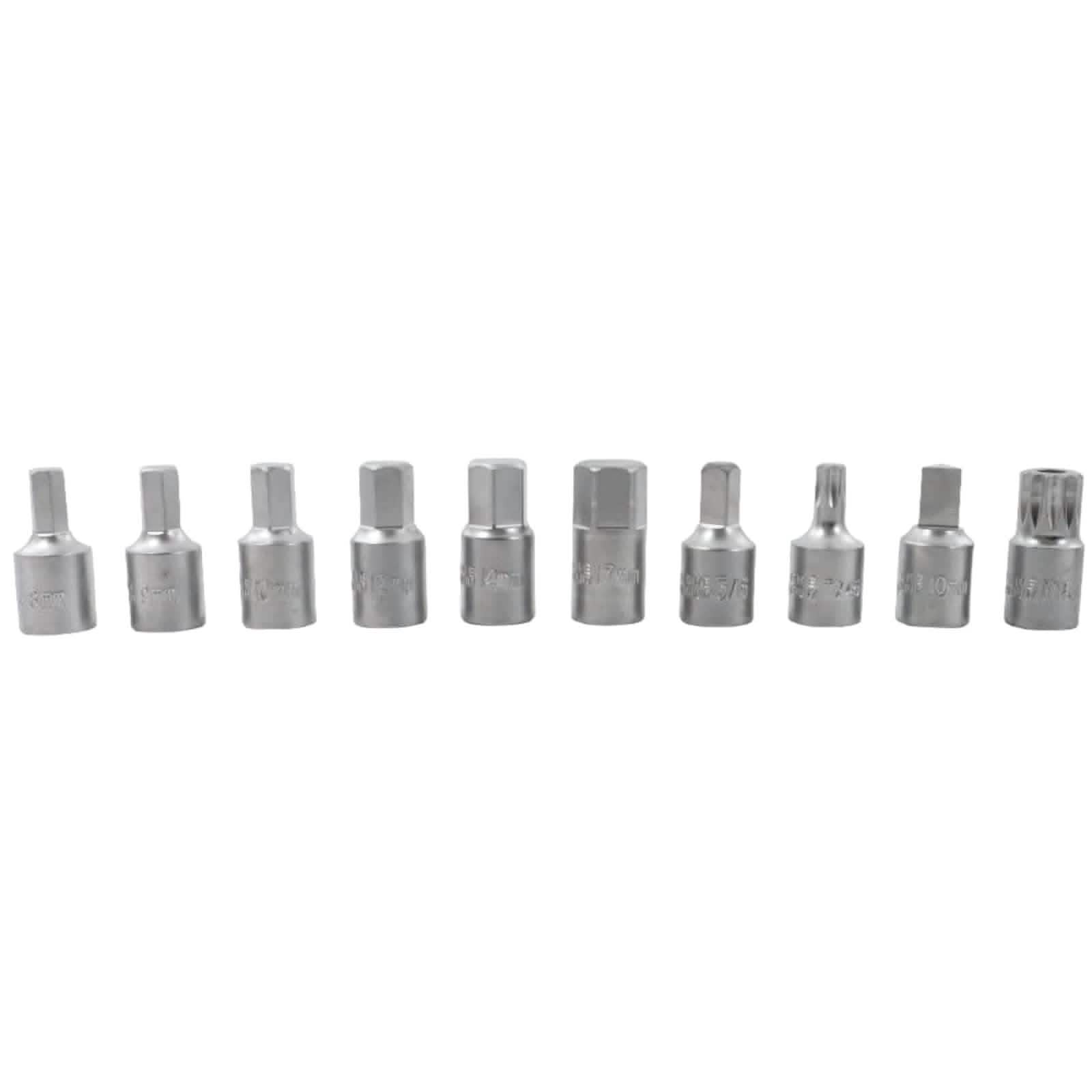 tooltime Sump Plug Key Oil Sump Plug Key Tool Automotive Car Axle Gearbox Fill Drain Set (20PC)