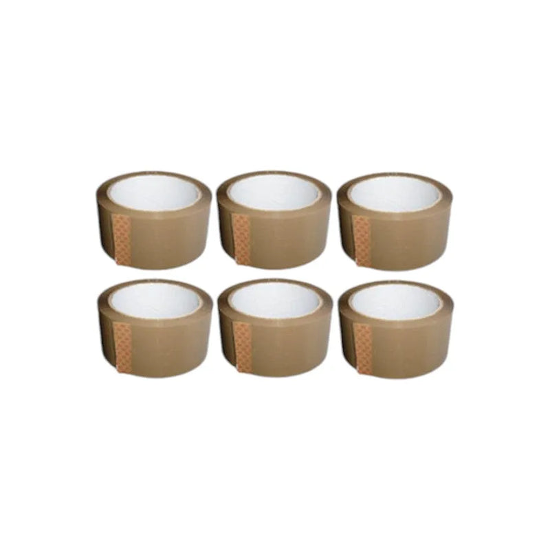tooltime Tape Gun & Tape Tape Gun Dispenser + Rolls Of 66m Brown Packing Tape Parcel Packaging - Choice