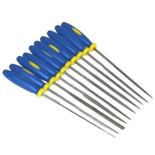 tooltime Tool Files 10Pc Mini Needle File Set Precision Micro Files Craft Metal Work Jewellery Tools