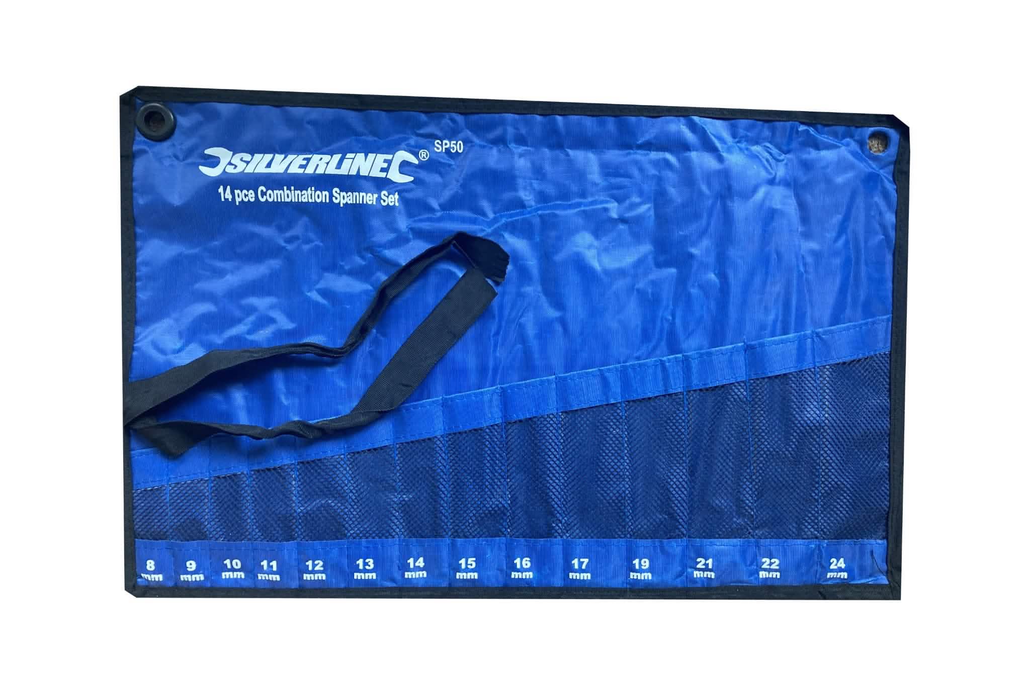 tooltime Tool Roll DE 14 POCKET COMPARTMENT CANVAS TOOL ROLL WATER RESISTANT STORAGE POUCH CASE