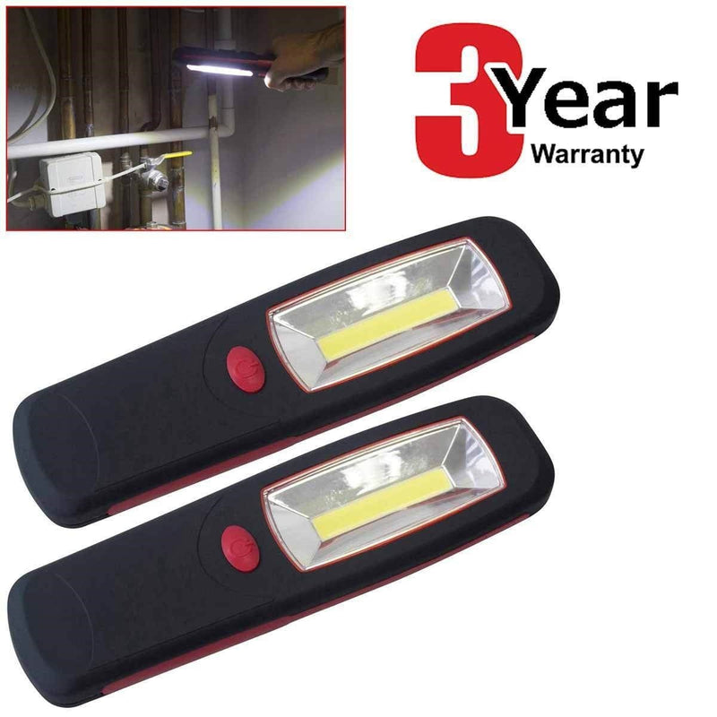 tooltime torch 2 X 5W Ultrabright 350 Lumen Cob Led Worklight Garage Inspection Lamp Torch