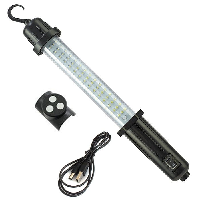 tooltime torch 60 LED RECHARGEABLE CORDLESS WORK LIGHT INSPECTION LAMP TORCH + USB CHARGER