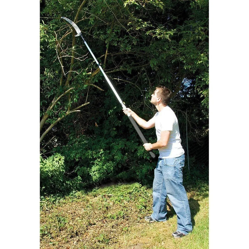 tooltime Tree Saw Pruner 2.5 Metre Branch Cutting  Aluminium Pole - Extending Telescopic