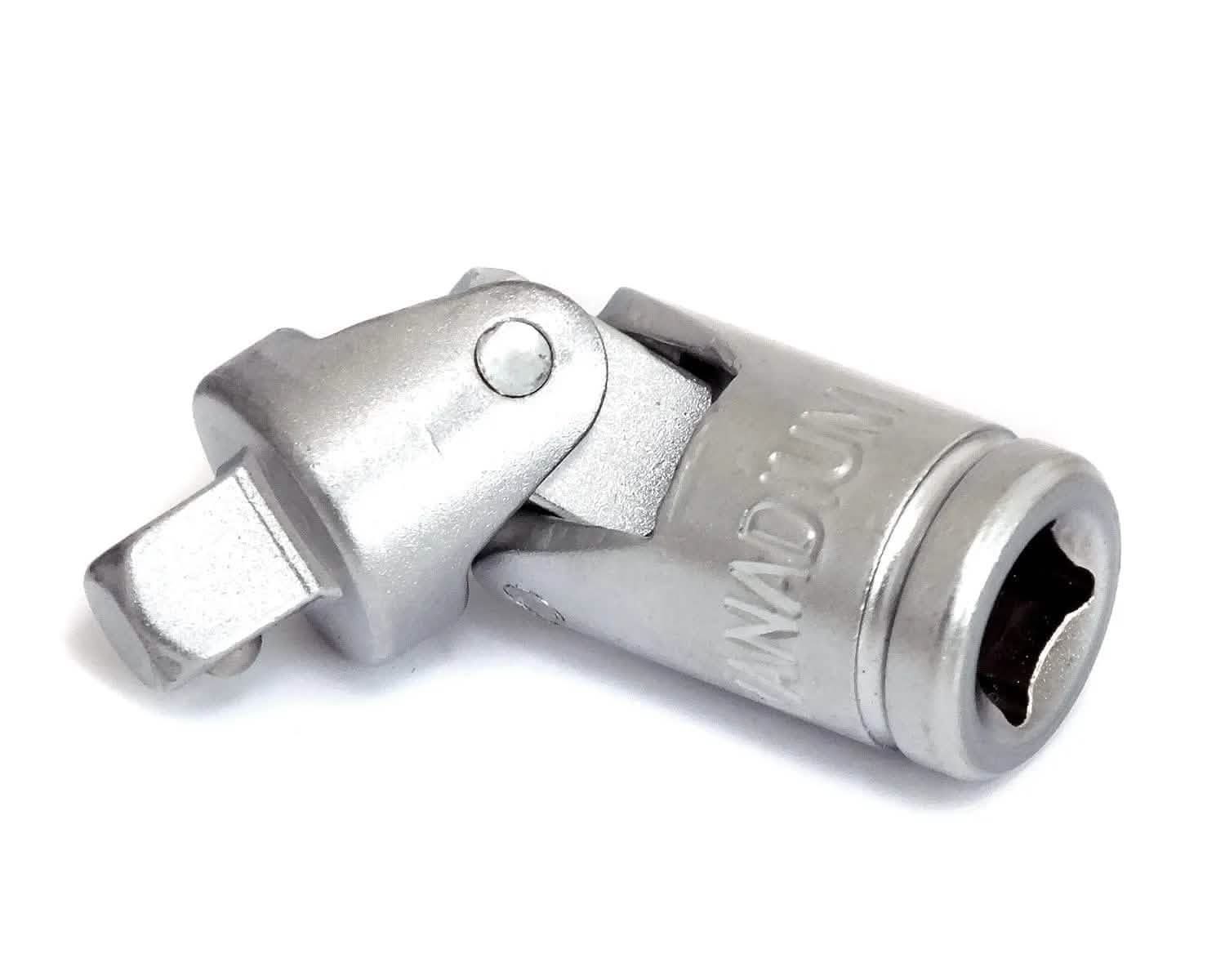 tooltime Universal Joint Socket Adapters 3 Piece Flexible Swivel Knuckles 1/4" 3/8" 1/2"