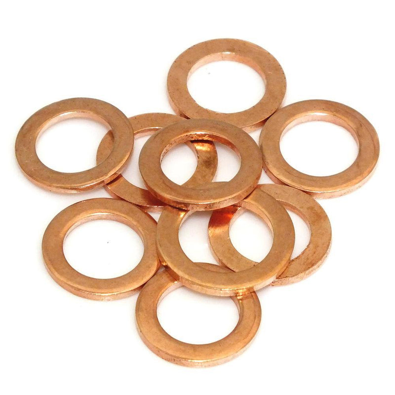 tooltime Washers 110Pc Assorted Copper Washers Set Drain Sump Plug Seal Hydraulic Fittings + Case