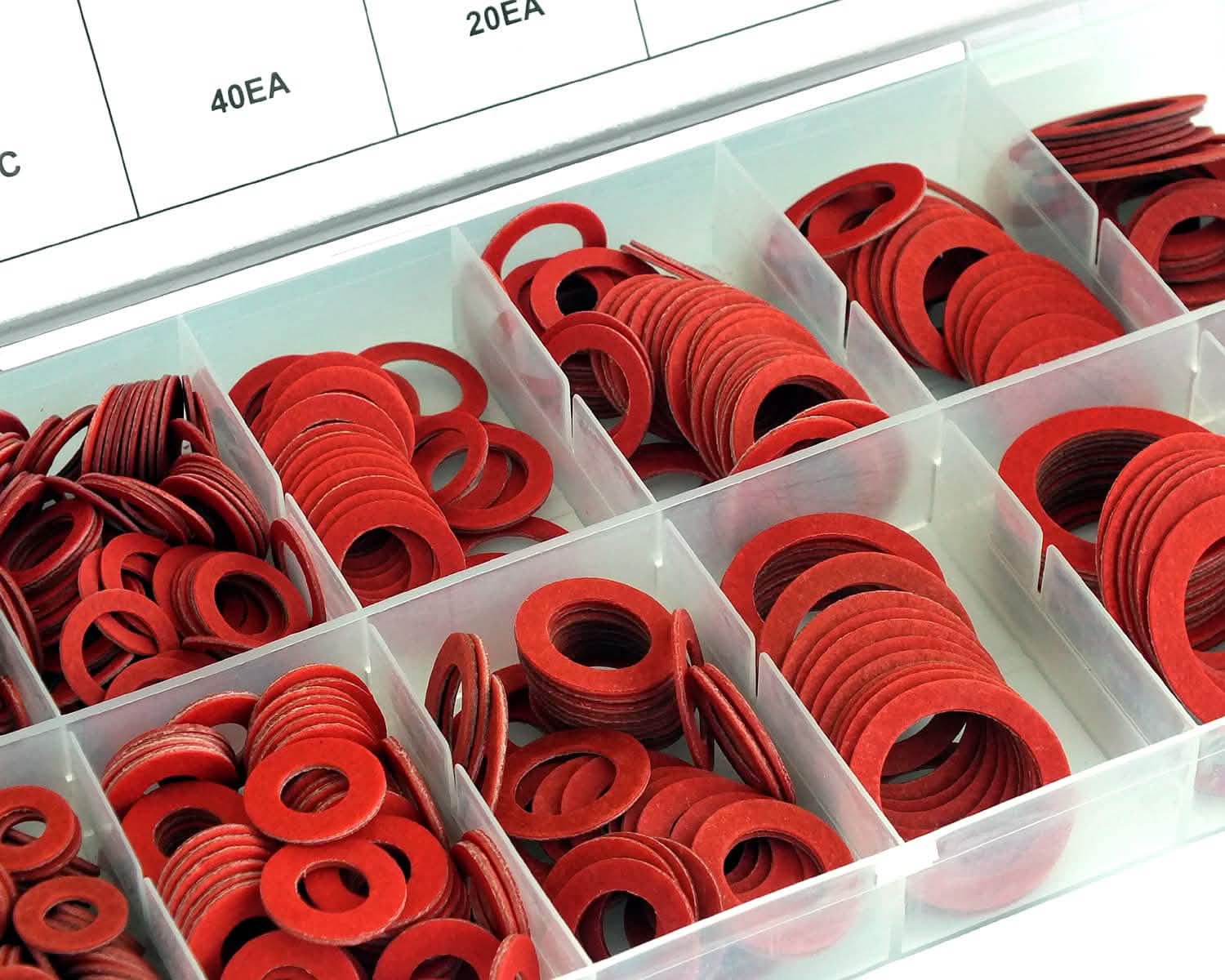 tooltime Washers Fibre Washer Set 600pc Sump Plug Gasket Seals Plumbers Sealing Washers in Case
