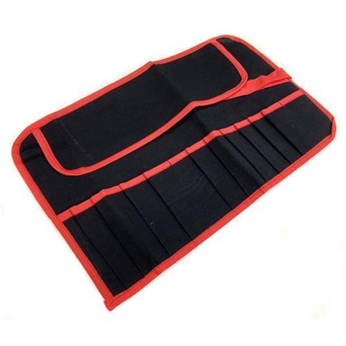 tooltime WATER RESISTANT CANVAS TOOL ROLL FOLDING 12 POCKET COMPARTMENT STORAGE POUCH