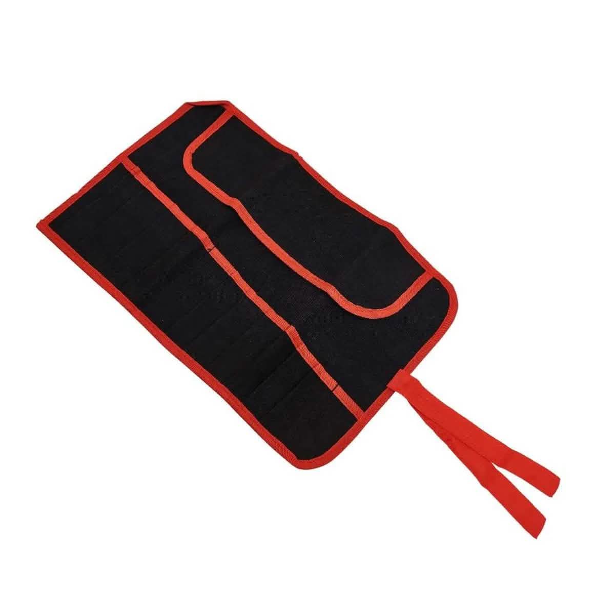 tooltime WATER RESISTANT CANVAS TOOL ROLL FOLDING 12 POCKET COMPARTMENT STORAGE POUCH