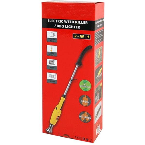 tooltime Weed Burner Electric Weed Burner 2000W 2-in-1 Garden Weedkiller & BBQ Lighter Blowtorch Wand