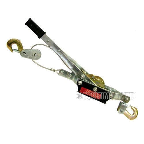 tooltime Winches 4 Ton Heavy Duty 2 Hook Cable Puller Hand Winch Turfer For Caravan Boat Trailer