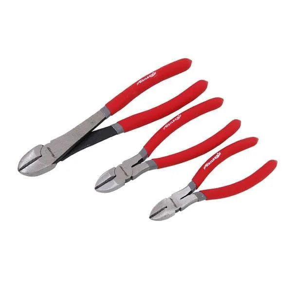 tooltime Wire Cutter Heavy Duty Wire Side Cutter Pliers Set 3Pc Polished 6 8 10" - Diagonal