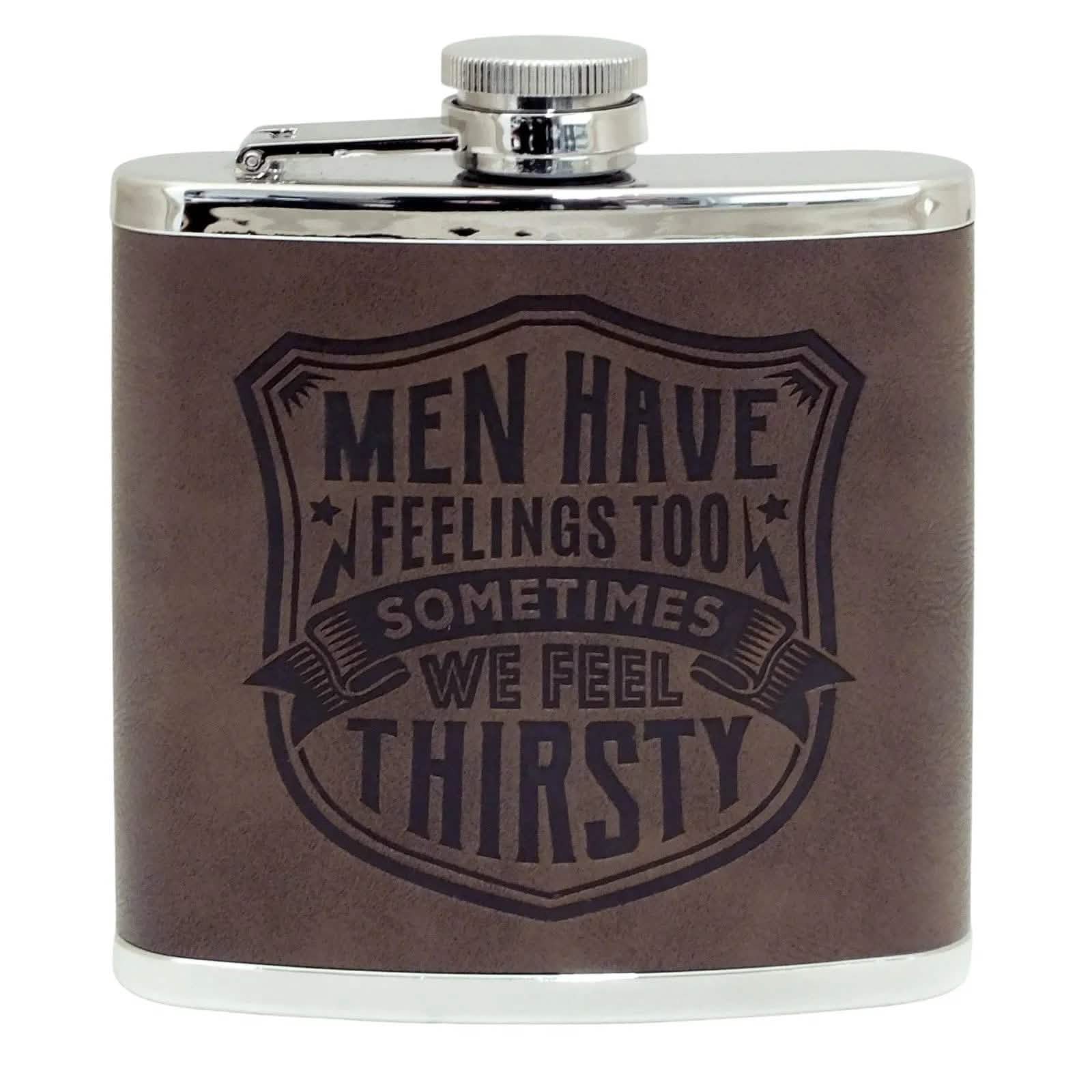Top Bloke Hip Flask 125ml Hip Flask Christmas Gift for Men | Choice of 14 Mottos