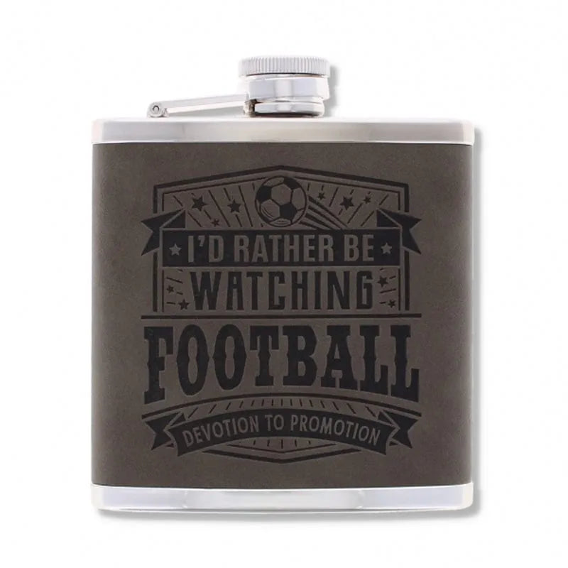 Top Bloke Hip Flask 125ml Hip Flask Christmas Gift for Men | Choice of 14 Mottos