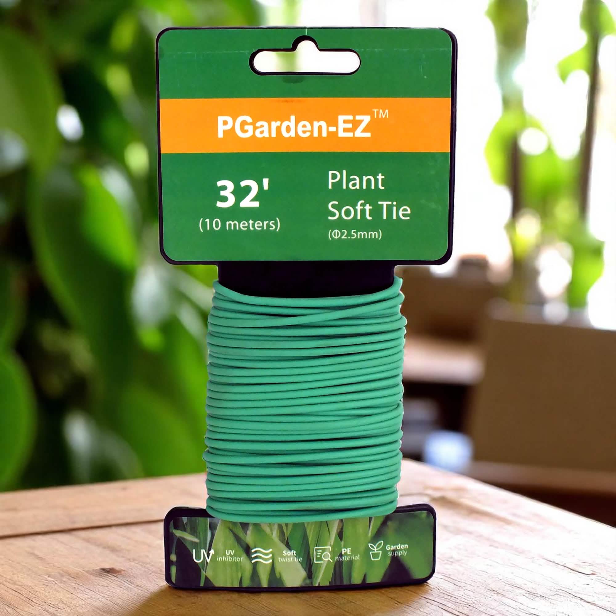 10m Soft Plant Support Tie | Flexible Twisty Rubber Coated Wire | Reusable Durable and Weatherproof