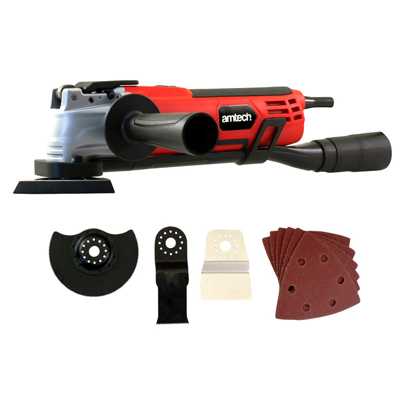 Amtech 300W Oscillating Multi Function Power Tool | Electric Sander Scraper & Sawing Tool with Accessories