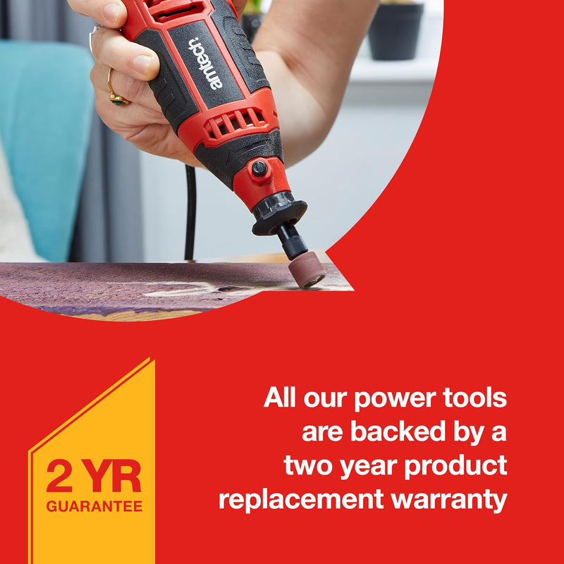 135W Mini Rotary Tool Multi Function Polisher Grinder Engraver | Includes 145pc Accessories and Storage Case