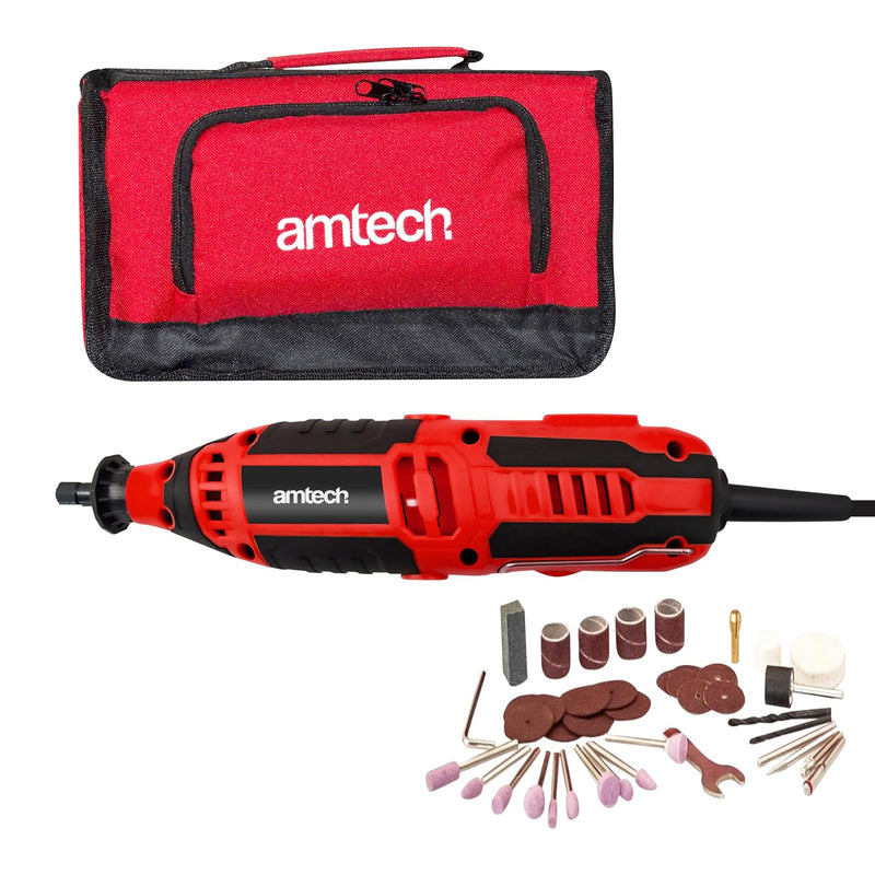135W Mini Rotary Tool Multi Function Polisher Grinder Engraver | Includes 145pc Accessories and Storage Case