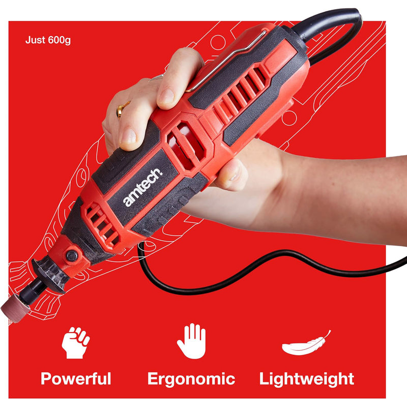 135W Mini Rotary Tool Multi Function Polisher Grinder Engraver | Includes 145pc Accessories and Storage Case