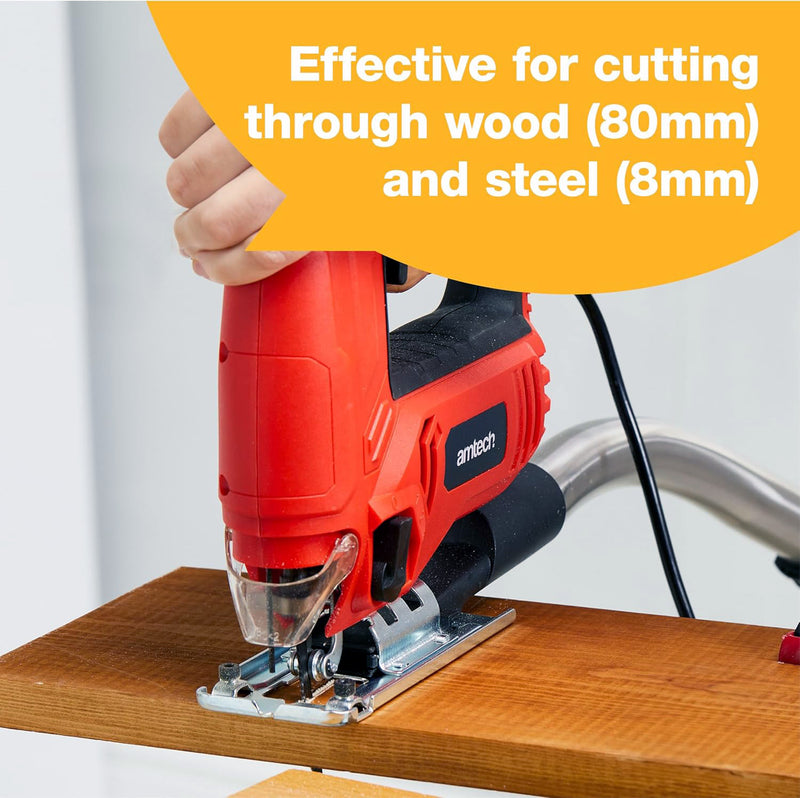 Amtech 600W Electric Jigsaw with Variable Speed Control and Pendulum Action | 2 Year Warranty