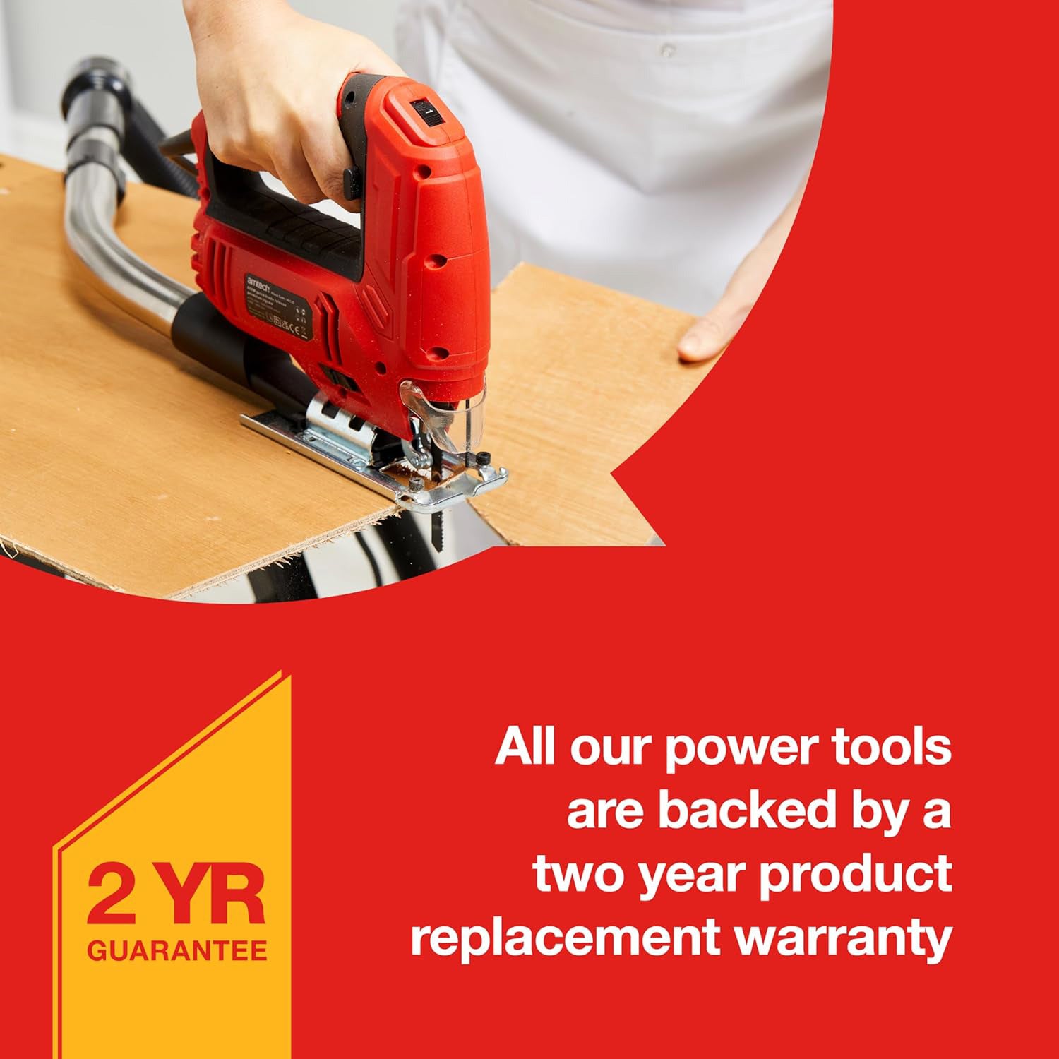 600W Electric Jigsaw plus 31pc Assorted Saw Blades | 240V Variable Speed Pendulum Action