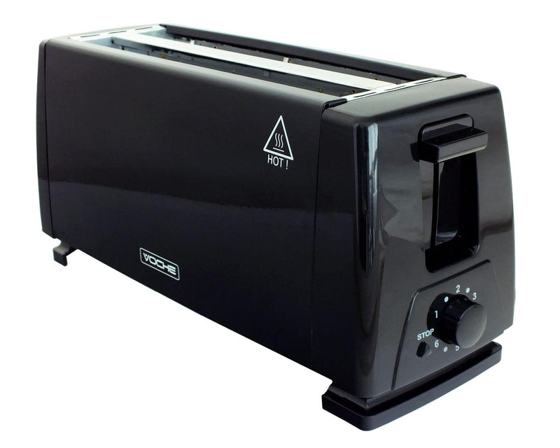 Voche 4 Slice Toaster Toaster 4 Slice Black 1300W Electric Variable Browning Control Longslot Voche
